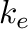 ${k_e}$