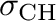 $\sigma_{\mathrm{CH}}$