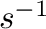 $s^{-1}$